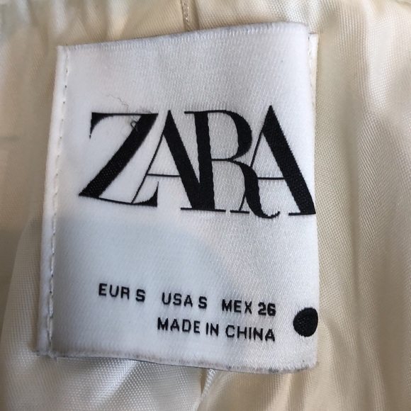 Zara Oyster White Teddy Bear Coat Bloggers Fave Size Small - Picture 5 of 7